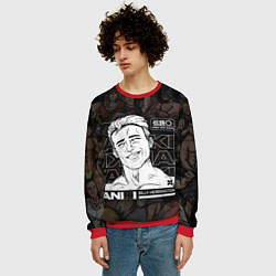 Свитшот мужской BILLY HERRINGTON ANIKI, цвет: 3D-красный — фото 2