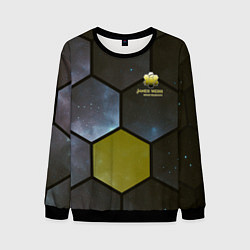 Свитшот мужской JWST space cell theme, цвет: 3D-черный