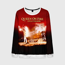 Свитшот мужской Queen on Fire - Live at the Bowl, цвет: 3D-белый