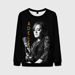 Свитшот мужской Певица Adele, цвет: 3D-черный