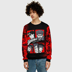 Свитшот мужской JOJO BIZARRE ADVENTURE ДЖОДЖО АРТ, цвет: 3D-черный — фото 2