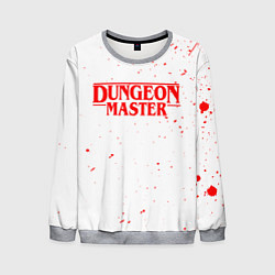 Свитшот мужской DUNGEON MASTER BLOOD ГАЧИМУЧИ БЕЛЫЙ, цвет: 3D-меланж
