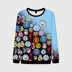 Свитшот мужской МАНЧЕСТЕР СИТИ MANCHESTER CITY, цвет: 3D-черный