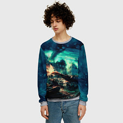 Свитшот мужской Танк СТ-II, цвет: 3D-меланж — фото 2