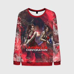 Свитшот мужской UMBRELLA CORP АМБРЕЛЛА КОРП RESIDENT EVIL, цвет: 3D-красный