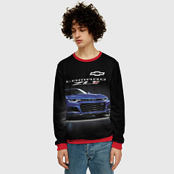Свитшот мужской Chevrolet Camaro ZL1 Motorsport, цвет: 3D-красный — фото 2
