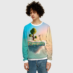 Свитшот мужской Облако в Террарии, цвет: 3D-белый — фото 2