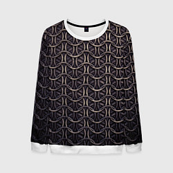 Свитшот мужской Кольчуга железная средневековая, цвет: 3D-белый