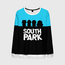 Свитшот мужской Южный парк персонажи South Park, цвет: 3D-белый
