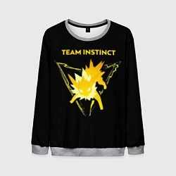 Свитшот мужской Team Instinct - Pokemon GO, цвет: 3D-меланж