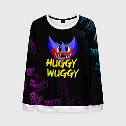 Свитшот мужской HUGGY WUGGY PATTERN, цвет: 3D-белый