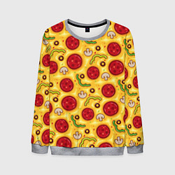 Свитшот мужской Pizza salami, цвет: 3D-меланж