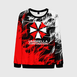 Свитшот мужской Umbrella Corporation Fire, цвет: 3D-черный