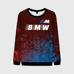 Свитшот мужской БМВ BMW - Краски, цвет: 3D-черный