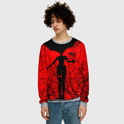 Свитшот мужской Dead by Daylight дух, цвет: 3D-меланж — фото 2