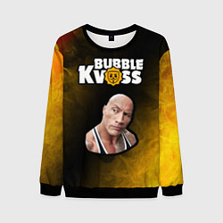 Свитшот мужской BUBBLE KVASS - СКАЛА Пламя, цвет: 3D-черный