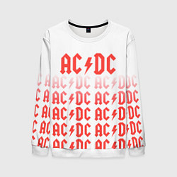 Свитшот мужской Acdc Паттерн, цвет: 3D-белый