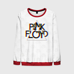 Свитшот мужской PINK FLOYD LOGO ПИНК ФЛОЙД ГЛИТЧ, цвет: 3D-красный
