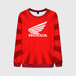 Свитшот мужской Honda красные линии, цвет: 3D-красный