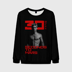 Свитшот мужской 30 Seconds to Mars Jared Leto, цвет: 3D-черный