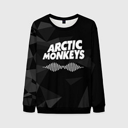 Свитшот мужской Arctic Monkeys Серая Геометрия, цвет: 3D-черный