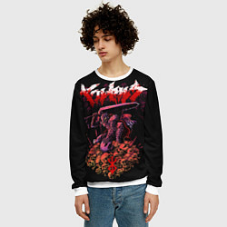 Свитшот мужской Берсерк на черепах Berserk Клеймо, цвет: 3D-белый — фото 2