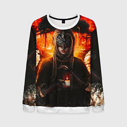 Свитшот мужской FIRE KEEPER Dark SOULS III Дарк соулс, цвет: 3D-белый