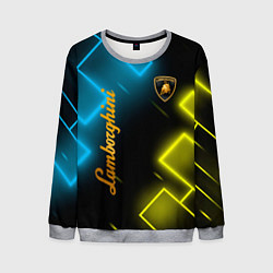 Мужской свитшот Lamborghini - Неоновые фигуры