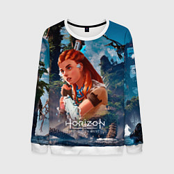 Свитшот мужской Aloy Horizon, цвет: 3D-белый