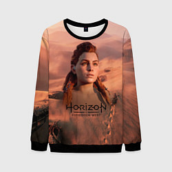 Свитшот мужской Aloy Horizon Forbidden Zero Dawn, цвет: 3D-черный