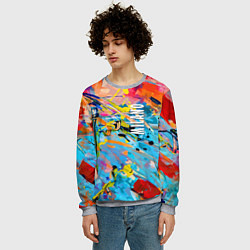 Свитшот мужской Vanguard fashion pattern Milano, цвет: 3D-меланж — фото 2
