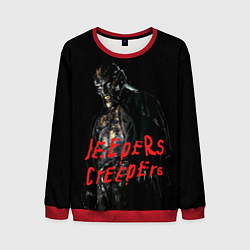Свитшот мужской Джиперс Криперс - жуткий монстр, цвет: 3D-красный