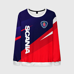 Свитшот мужской Scania Скания, цвет: 3D-белый