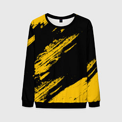 Мужской свитшот BLACK AND YELLOW GRUNGE ГРАНЖ