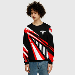 Свитшот мужской ТЕСЛА - RED SPORT, цвет: 3D-черный — фото 2