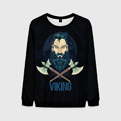 Свитшот мужской Viking!, цвет: 3D-черный