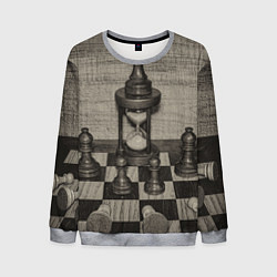 Свитшот мужской Старинные шахматы, цвет: 3D-меланж