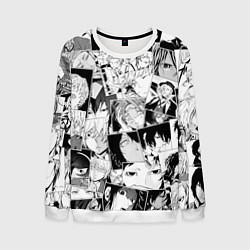 Свитшот мужской Bungo Stray Dogs pattern, цвет: 3D-белый
