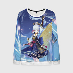 Свитшот мужской Ayaka Genshin Impact, цвет: 3D-белый