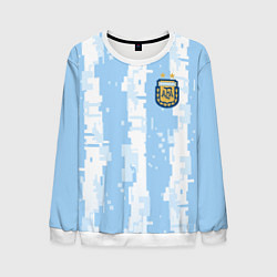 Свитшот мужской Сборная Аргентины Современная форма, цвет: 3D-белый
