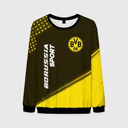 Свитшот мужской БОРУССИЯ Borussia Sport Краска, цвет: 3D-черный