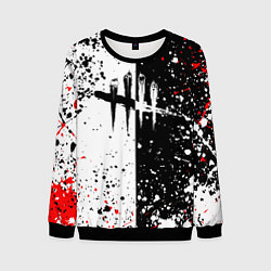 Свитшот мужской Dead by daylight брызги красок, цвет: 3D-черный