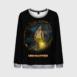 Свитшот мужской Uncharted Анчартед Фильм, цвет: 3D-меланж