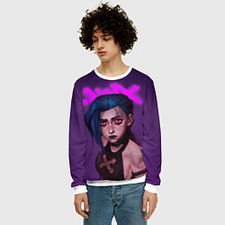 Свитшот мужской ARCANE League Of Legends JINX, цвет: 3D-белый — фото 2