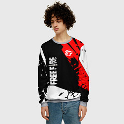 Свитшот мужской FREE FIRE ФРИ ФАЕР, цвет: 3D-меланж — фото 2