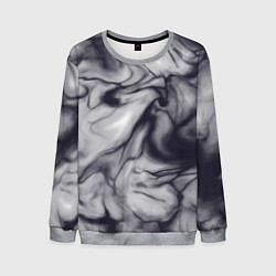 Свитшот мужской Бело-черный тай-дай, цвет: 3D-меланж