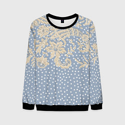 Мужской свитшот Кружево и горошек