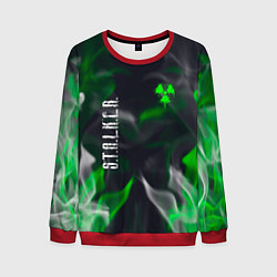 Свитшот мужской S T A L K E R 2 пламя, цвет: 3D-красный