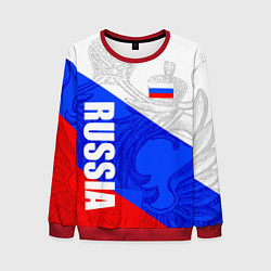 Мужской свитшот RUSSIA - SPORTWEAR - ТРИКОЛОР