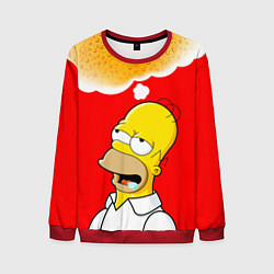 Свитшот мужской Homer dream, цвет: 3D-красный